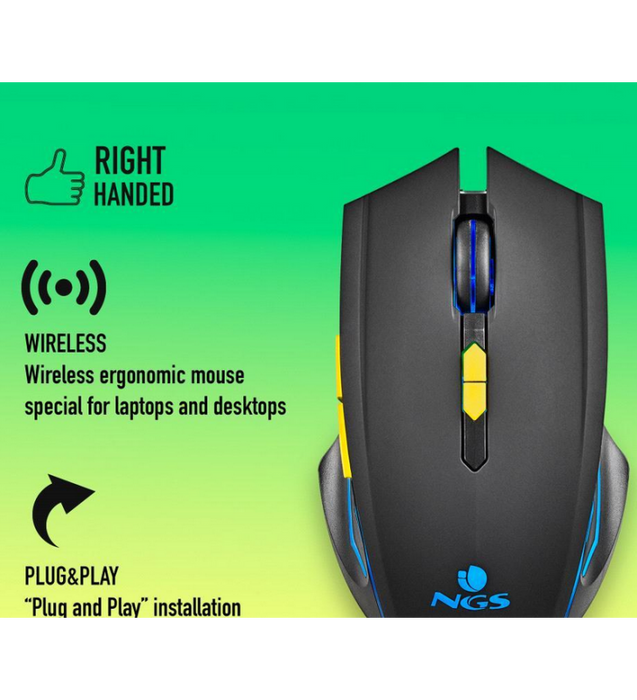 NGS Wireless Gaming Mouse with RGB | 621754