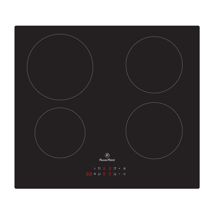 PowerPoint 60cm 4-Zone Touch Control Induction Hob - Black | P154MDINTC