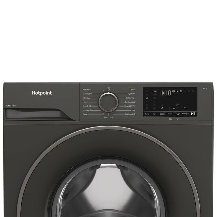 HOTPOINT Washing Machine Hotpoint Anti-stain Washing Machine 9kg - Graphite | H 91G ANTI STAIN IR IRWINS MEGASTORE