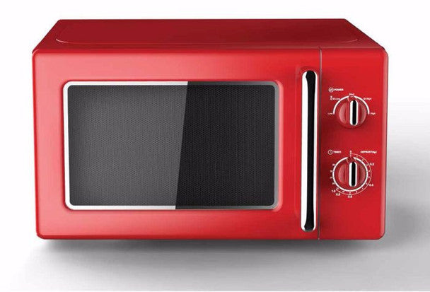 PowerPoint 700W Retro Style Microwave Red | P22720MRRD