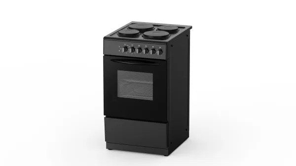 Powerpoint 50cm Freestanding Electric Cooker, 52L Oven - Black | P05E1WDBL