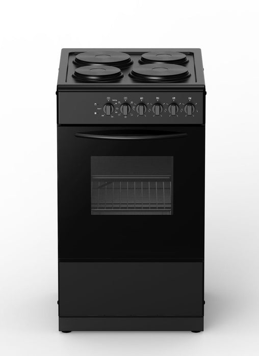 Powerpoint 50cm Freestanding Electric Cooker, 52L Oven - Black | P05E1WDBL