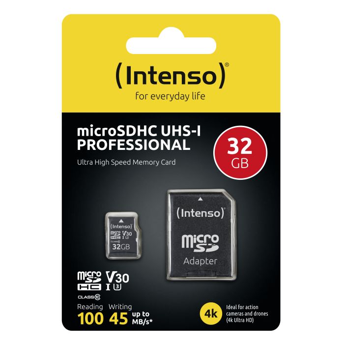 Intenso Memory Card 32GB MicroSDHC UHS-I Class 10 | 276897