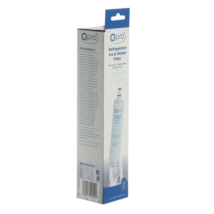 Qpro+ Whirlpool Compatible Fridge Water Filter - White | 421524