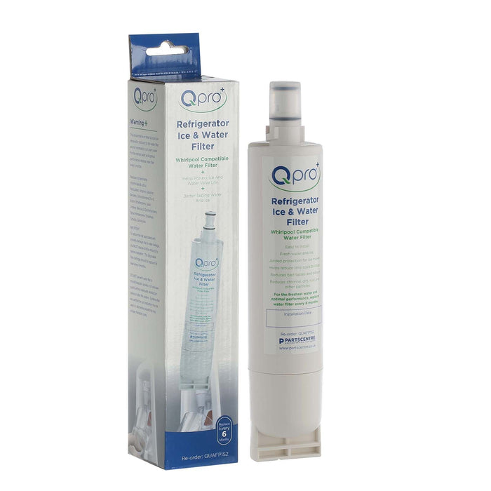 Qpro+ Whirlpool Compatible Fridge Water Filter - White | 421524