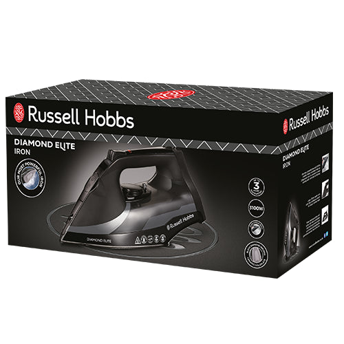 Russell Hobbs Steam Iron Diamond Elite Iron - Black || 27000