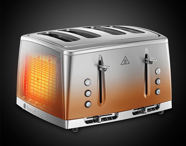 Russell Hobbs Eclipse Sunset 4 Slice Toaster - Copper | 25143