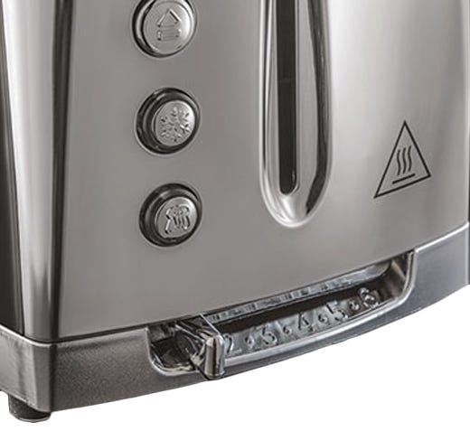 Russel Hobbs Luna 2 Slice Toaster - Grey | 23221