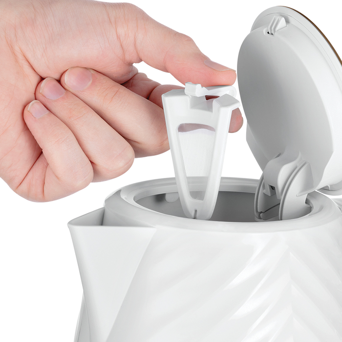 Russell Hobbs Groove Kettle - Electric Kettle - White | 26381