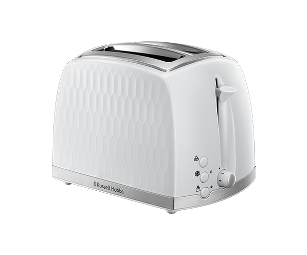 Russell Hobbs Honeycomb 2 Slice Toaster - White | 26060/RH