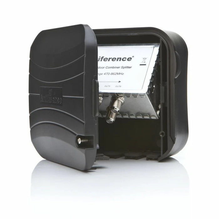 Antiference MHK4LTE 1 In 4 Out Variable Gain Masthead Amplifier Kit with PF1 Power Supply and LTE Filter | MHK4LTE