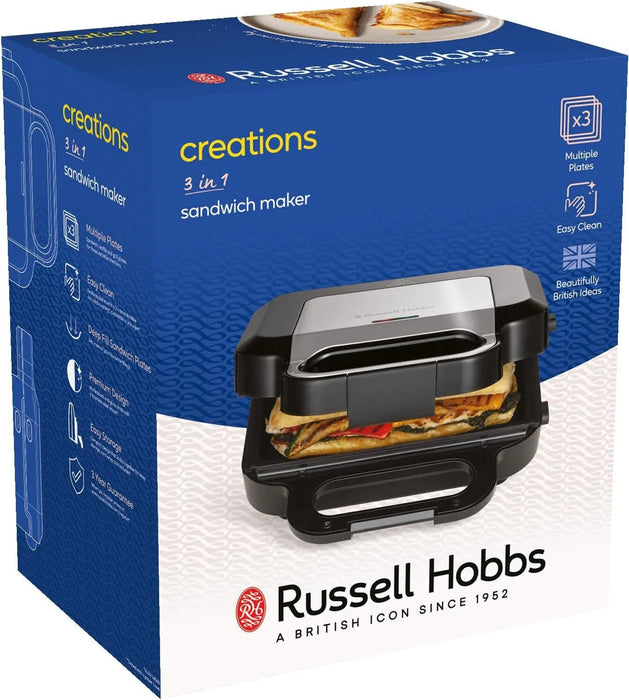 Russell Hobbs 3-in-1 Sandwich Maker 26810 — IRWINS MEGASTORE