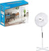 BENROSS Fan Benross 16" Oscillating Pedestal Fan - White | 43930 IRWINS MEGASTORE