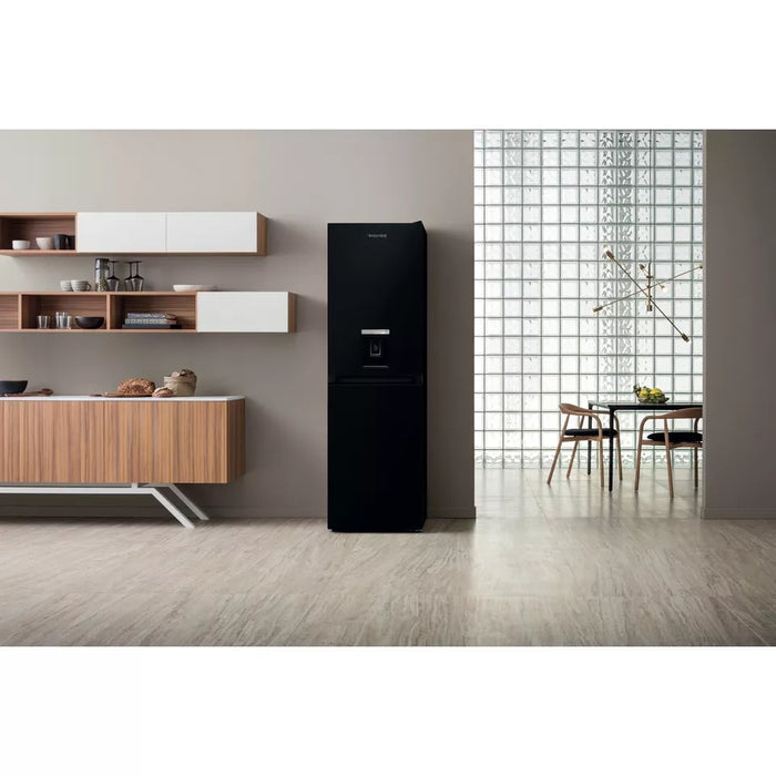 Hotpoint 50/50 Freestanding Fridge Freezer - Black | HBNF55182BAQUAUK