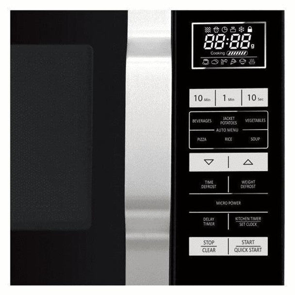 Sharp 23L 900W Flat Tray Microwave - Black | R360KM