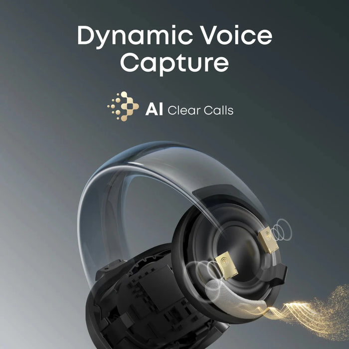Soundcore AeroClip Open-Ear Clip-On Earbuds with Bluetooth 5.4, 4-Mic Calls and 32 Hours Playback - Black | A3388G11
