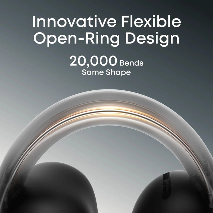 Soundcore AeroClip Open-Ear Clip-On Earbuds with Bluetooth 5.4, 4-Mic Calls and 32 Hours Playback - Black | A3388G11