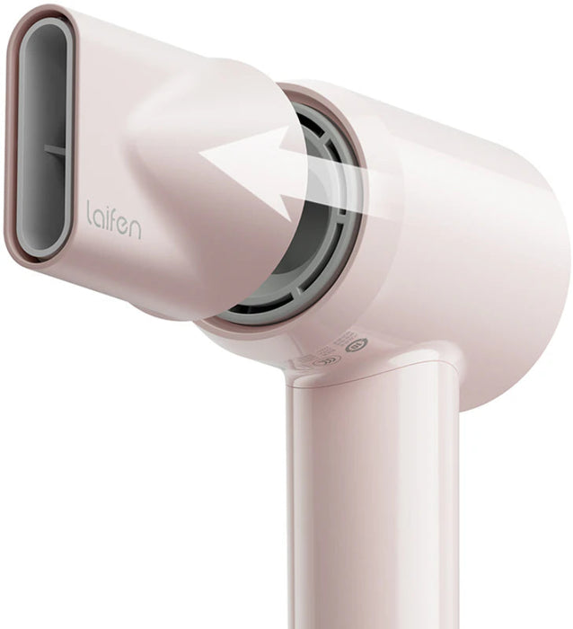 Laifen SE Lite High-Speed Hair Dryer, 100,000 RPM, 1400W with 2 Speeds and 3 Heat Settings - Pink | SE-LITE PINK