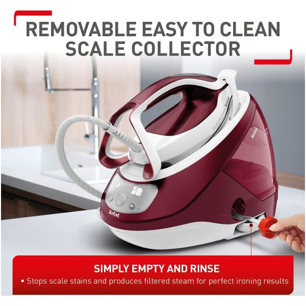 Tefal Pro Express Protect Pressurised Steam Generator Iron - Burgundy | GV9220GO