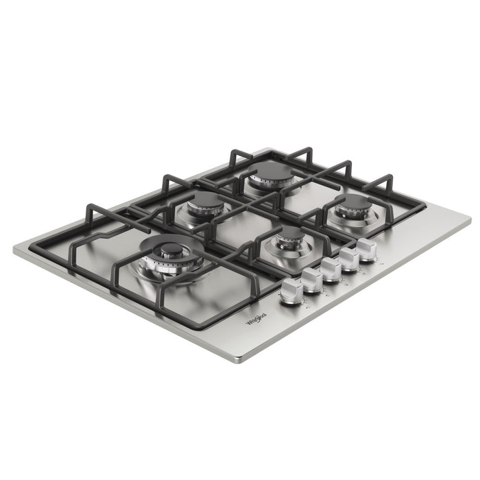 WHIRLPOOL 5 Zone Built-In Gas Hob - Stainless Steel | TGML761IXR
