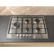 WHIRLPOOL 5 Zone Built-In Gas Hob - Stainless Steel | TGML761IXR