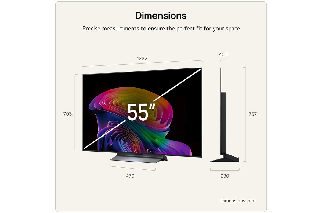 LG 55" OLED evo AI C6 4K Smart TV 2026 | OLED55C64LA.AEI