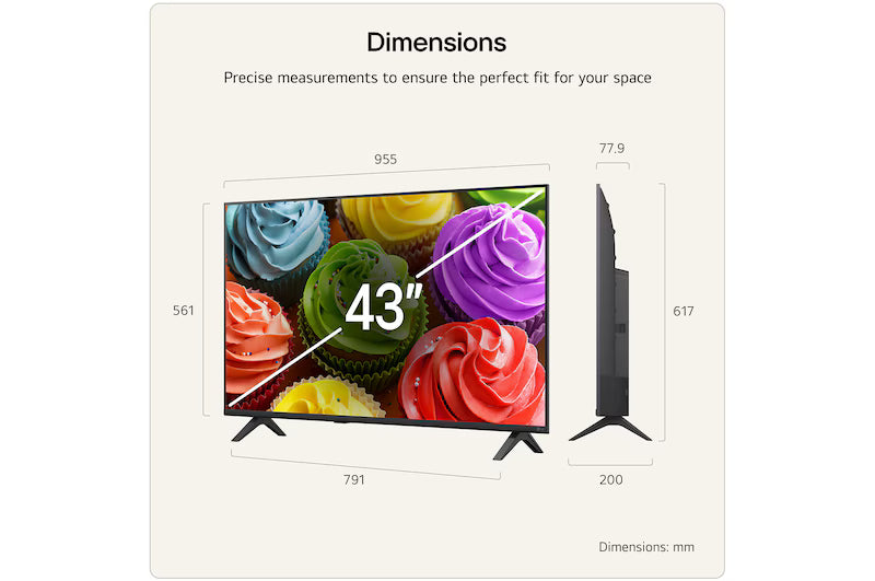 LG 43" LB65 LED AI Full HD Smart TV | 43LB65006LA.AEI