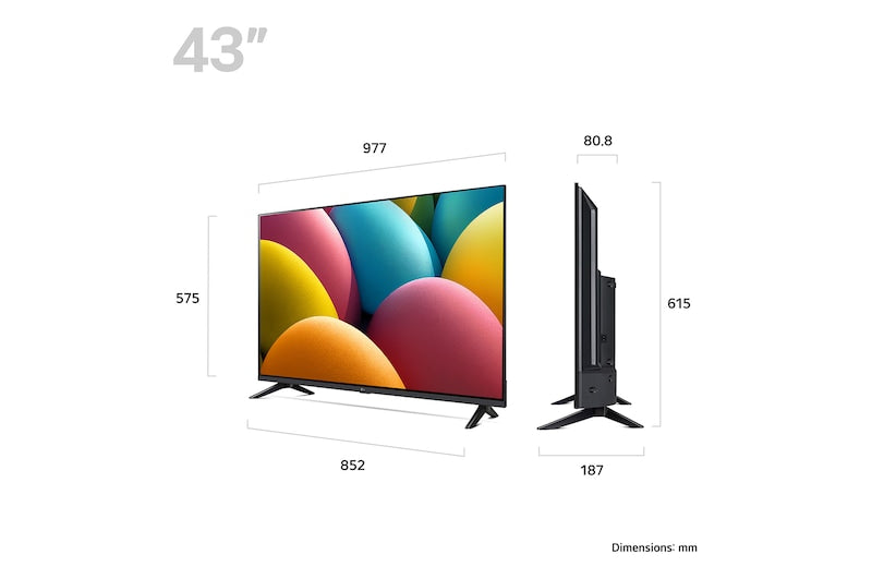 LG LR60 43″ Full HD Smart LED TV 2025 | 43LR60006LA.AEKQ