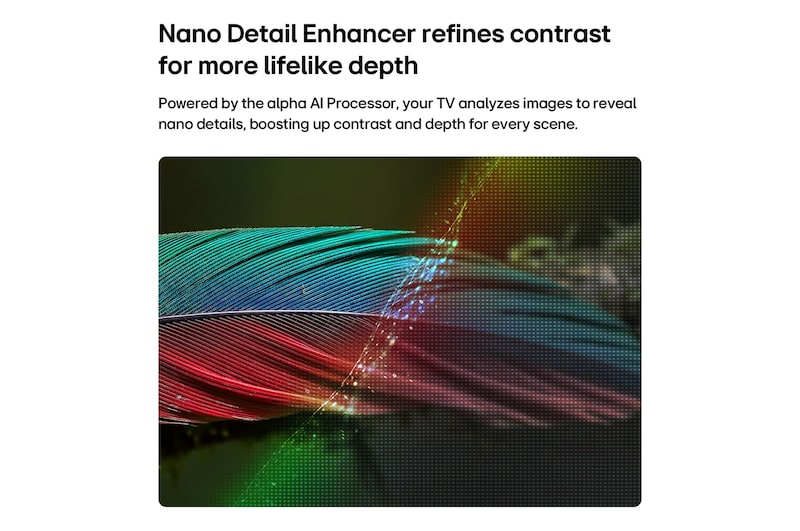 LG 65" NANO 4K Ultra HD AI NU85 Smart TV (2026) | 65NU850B6LA.AEI