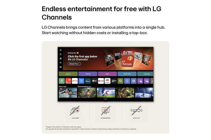 LG 65" NANO 4K Ultra HD AI NU85 Smart TV (2026) | 65NU850B6LA.AEI