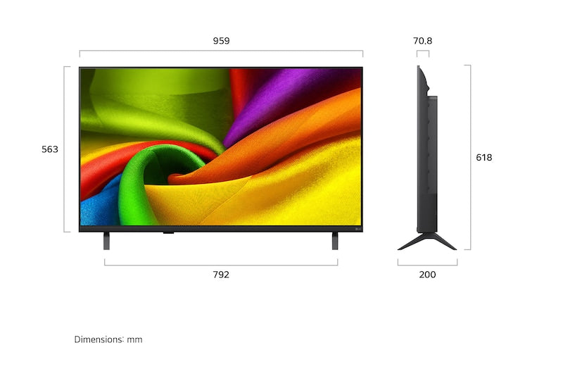 LG 43" NANO 4K UHD AI NU85 Smart TV (2026) | 43NU850B6LA.AEI