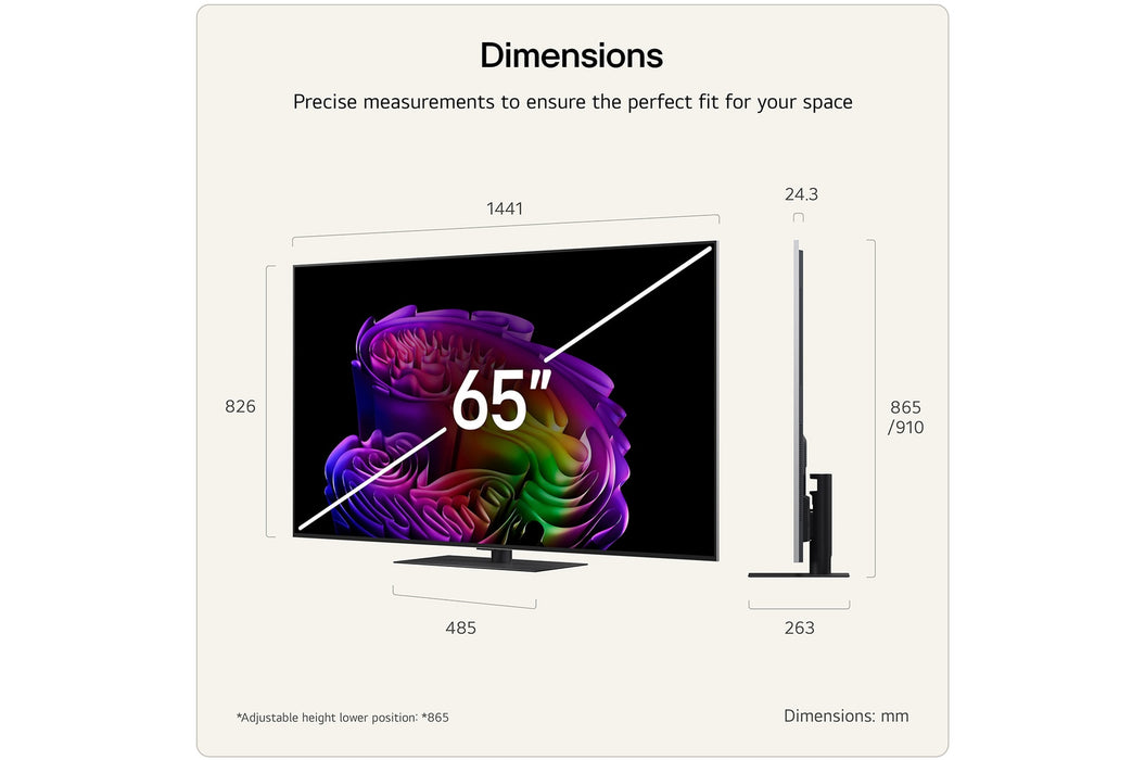 LG 65" OLED evo AI G6 4K Ultra HD Smart TV (2026) | OLED65G66LS.AEI