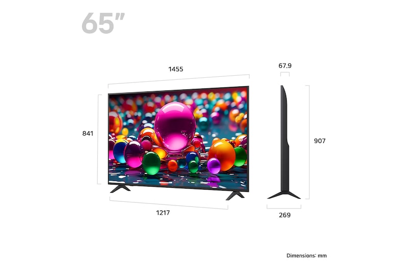 LG 65 inch UHD AI UA75 4K Smart TV 2025 | 65UA75006LA.AEK