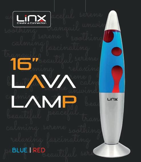 Linx 16" Lava Lamp - Blue/Red | LXLV-695696