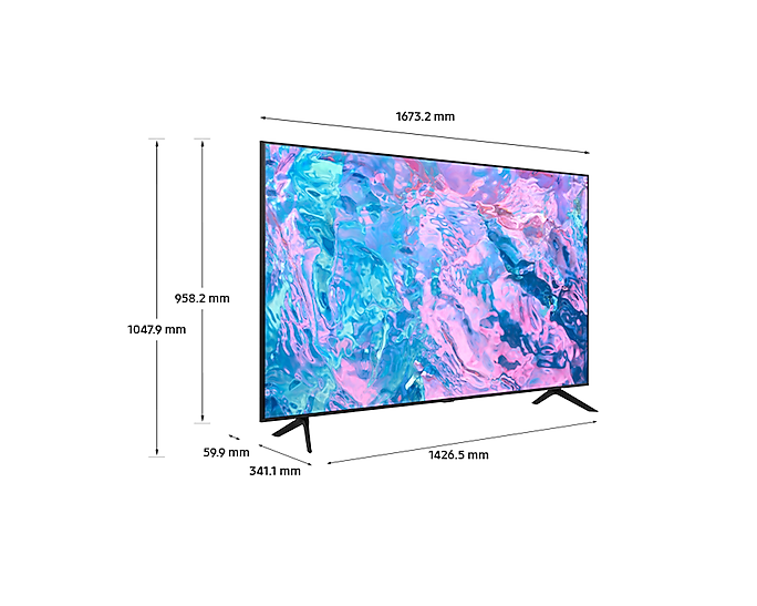 Samsung 2023 75” CU7100 UHD 4K HDR Smart TV | UE75CU7100KXXU