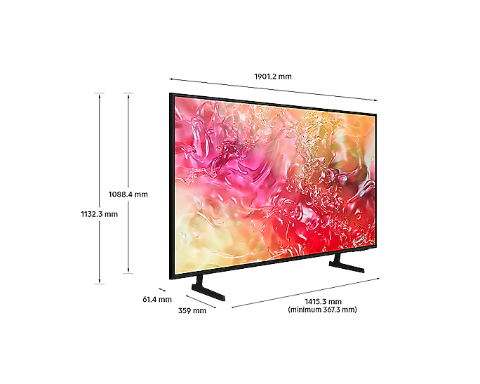 Samsung 85" DU7100 4K HDR10+ Smart TV (2024) | TTT UE85DU7100KXXU