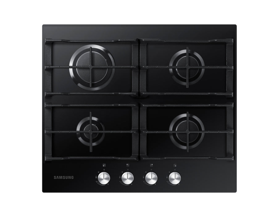 Samsung 60cm Gas Hob Four Burner - Black Glass | NA64D3000AK/U1