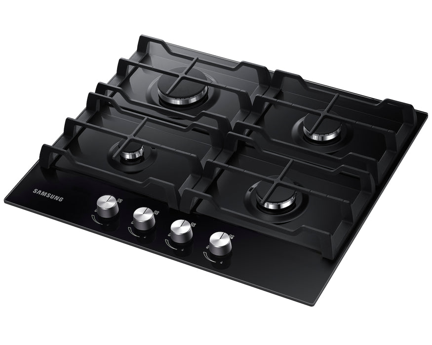 Samsung 60cm Gas Hob Four Burner - Black Glass | NA64D3000AK/U1