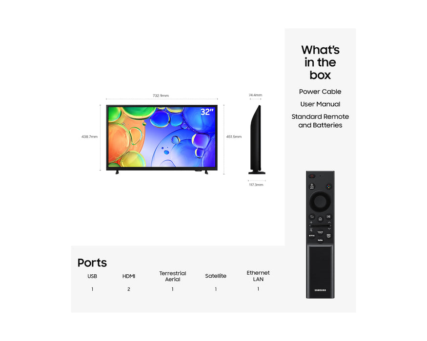 Samsung 32" QLED Q5F Full HD Smart TV (2026) | QE32Q5FAAUXXU