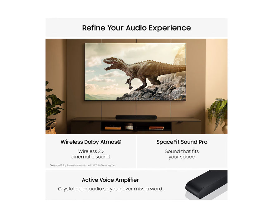 Samsung HW-S60D 5.0ch All-in-One Soundbar with Dolby Atmos and Q-Symphony - Black | HW-S60D/XU