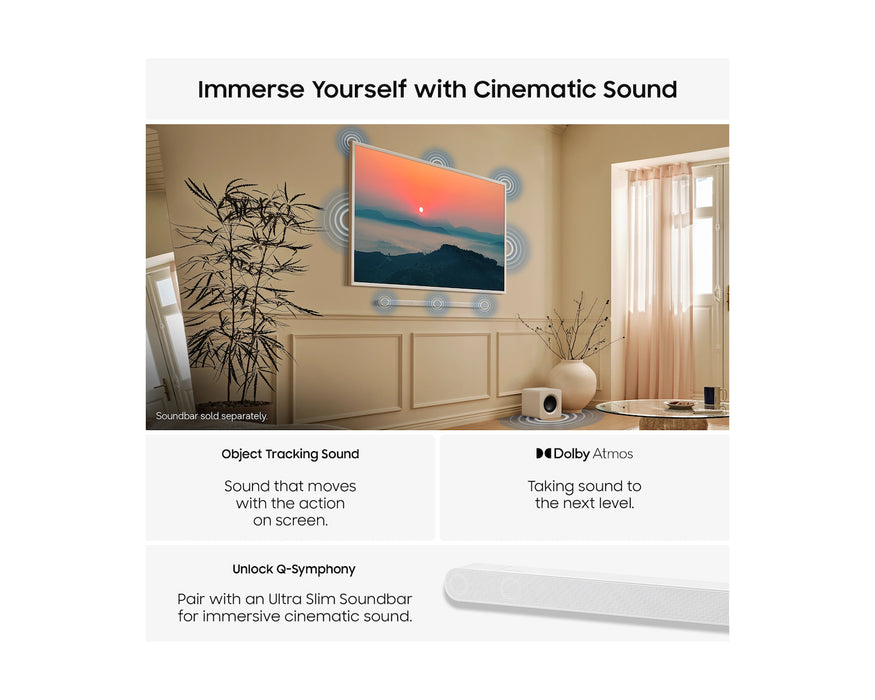 Samsung 55" The Frame LS03H QLED 4K Art Mode Smart TV (2026) | QE55LS03HAUXXU