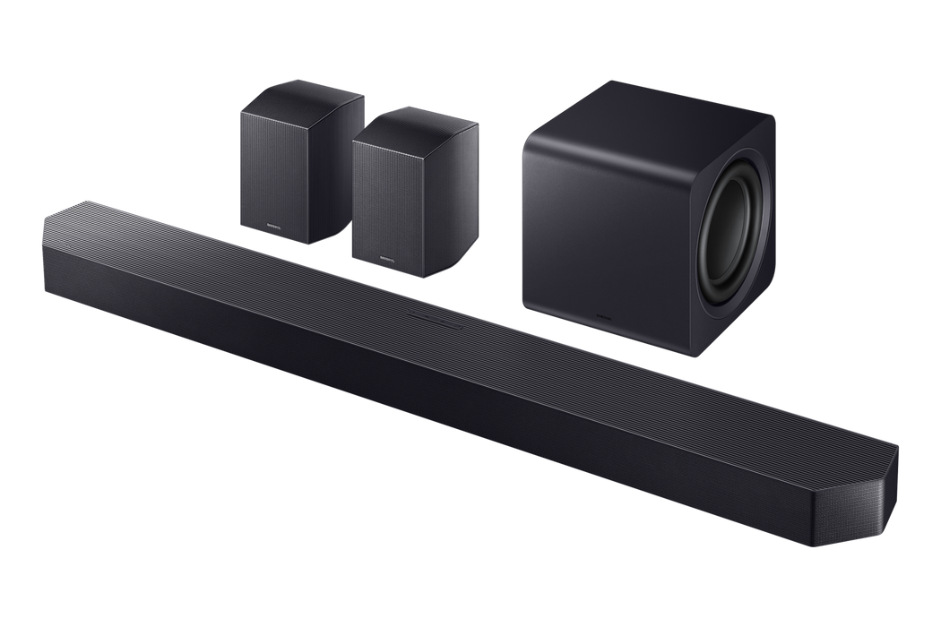 Samsung Q-Series HW-Q990H 11.1.4ch Dolby Atmos Soundbar with Wireless Subwoofer and Rear Speakers - Black | HW-Q990H/XU