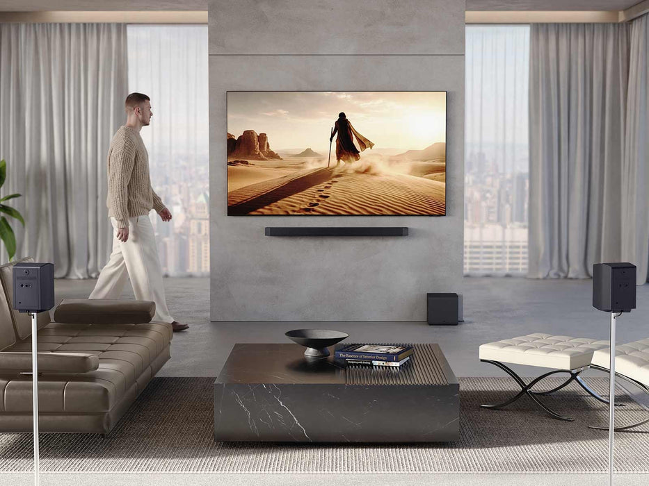 Samsung Q-Series HW-Q990H 11.1.4ch Dolby Atmos Soundbar with Wireless Subwoofer and Rear Speakers - Black | HW-Q990H/XU