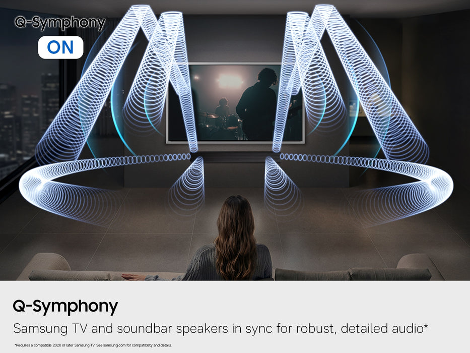 Samsung Q-Series HW-QS90H 7.1.2ch All-in-One Dolby Atmos Soundbar - Graphite Black | HW-QS90H/XU