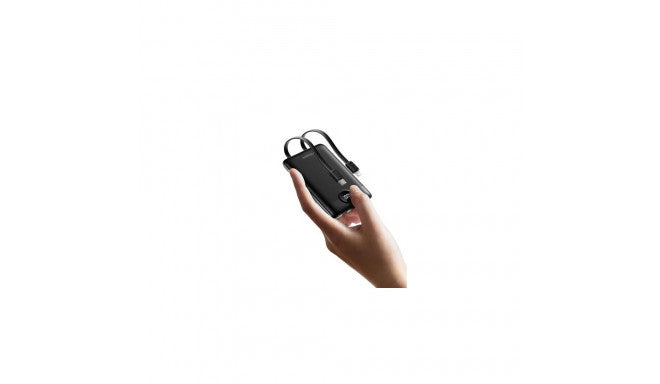 VEGER 10000 mAh Powerbank PD20W with Bulit-in Cables - Black | W1170
