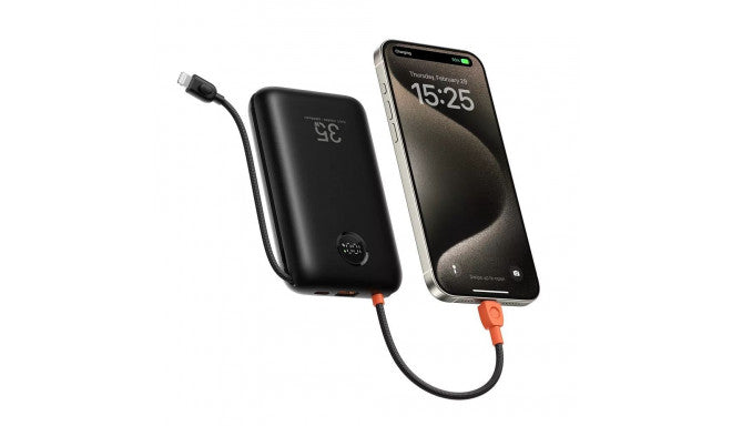 VEGER K2 20000mAH Powerbank with Built-in Cables Type C / Lightning - Black | W2068
