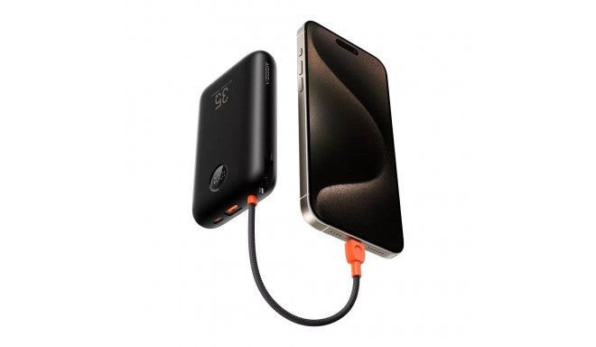 VEGER K2 20000mAH Powerbank with Built-in Cables Type C / Lightning - Black | W2068