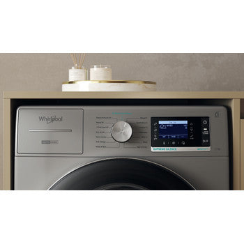 WHIRLPOOL Freestanding Supreme Silence 10kg Washing Machine - Gunmetal | W809ADS