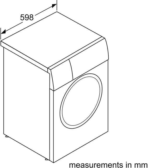 Bosch Series 6 9kg Washing Machine with 1400 rpm - Graphite - A Rated | WGG244ZCGB