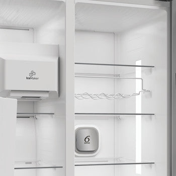 Whirlpool 6th Sense Dual No Frost American Fridge Freezer - Black | WHG26574WXK5UK